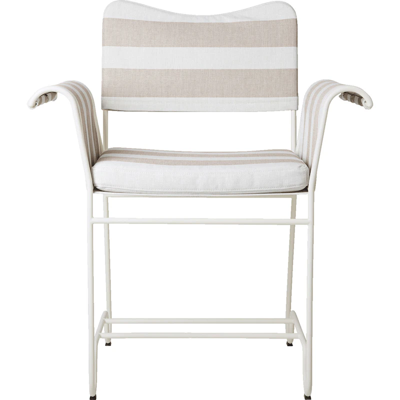 Tropique Esszimmerstuhl, Classic White Semi Matt / Leslie Stripe 40