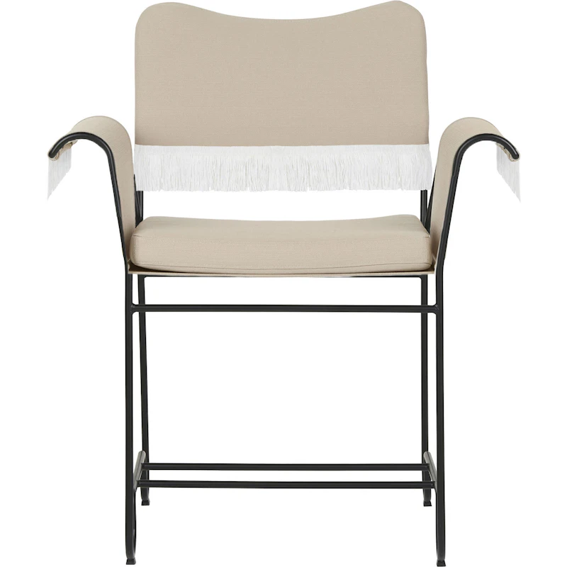 Tropique Esszimmerstuhl mit Fransen, Classic Black / Leslie 12