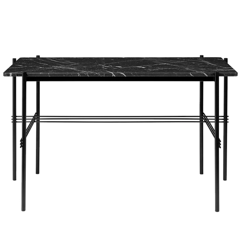 TS Schreibtisch, Schwarz / In Schwarzem Marmor