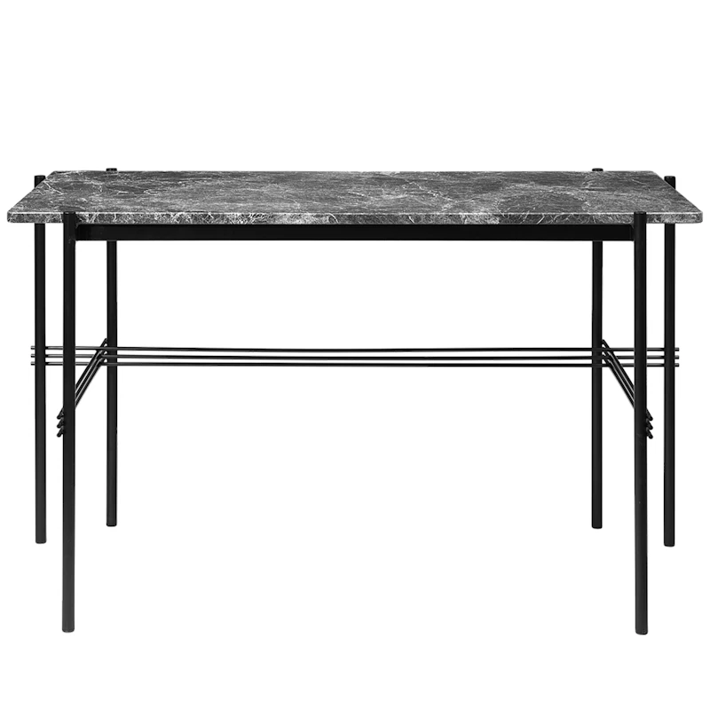 TS Schreibtisch, Schwarz / Grauer Marmor