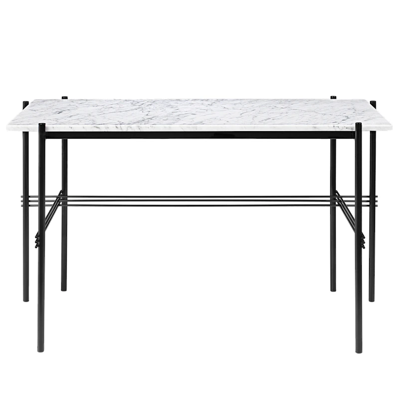 TS Schreibtisch, Schwarz / Weiß Marmoriert