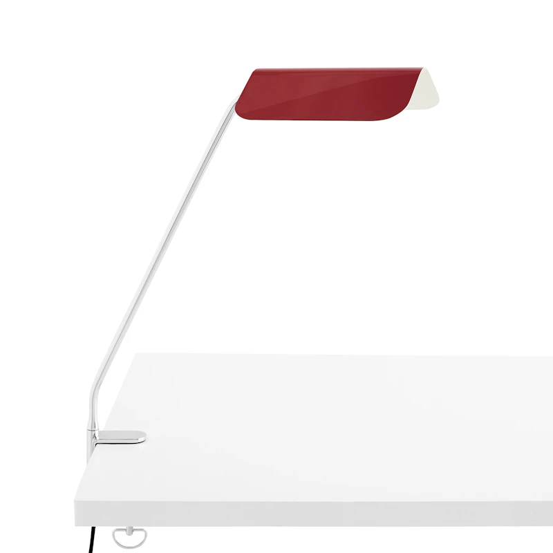 Apex Schreibtischlampe mit Klammer, Maroon Red