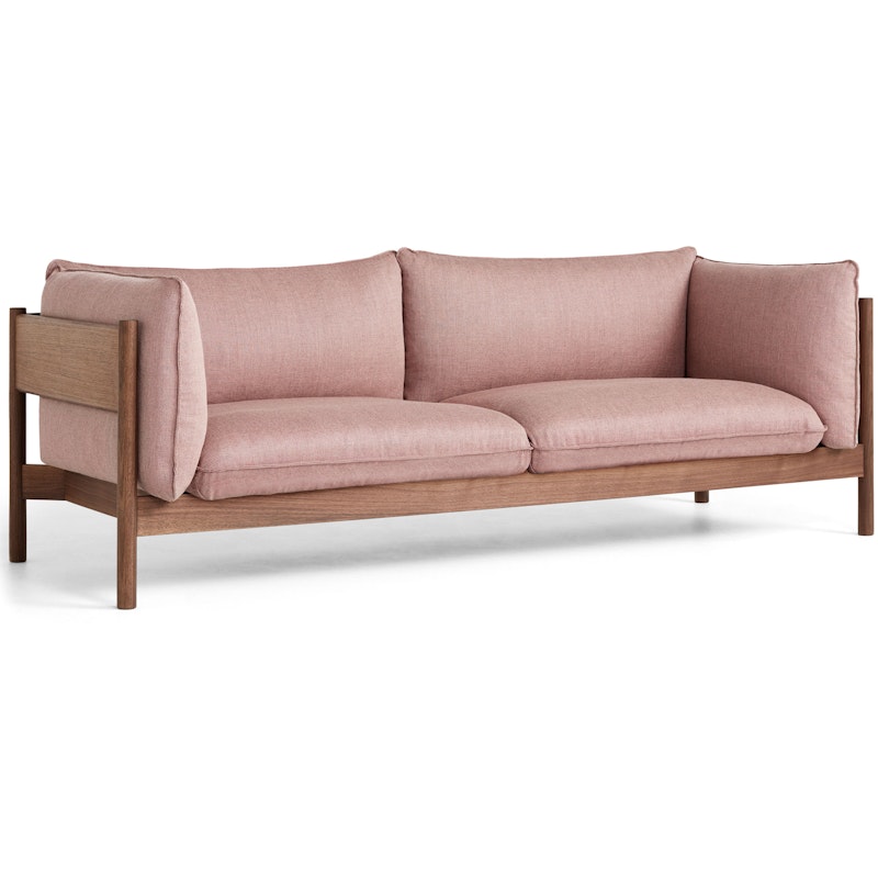 Arbour 3-Sitzer-Sofa, Mit Hartwachs geölt Walnussholz / Re-Wool 648