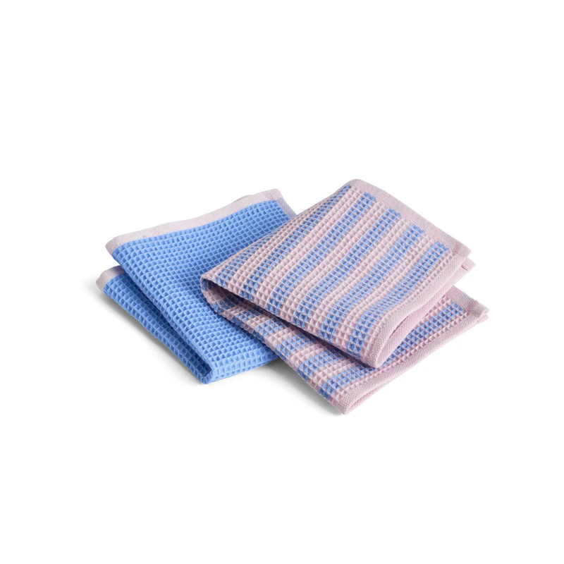 Canteen Spültuch 2-er Set, Blau / Rosa