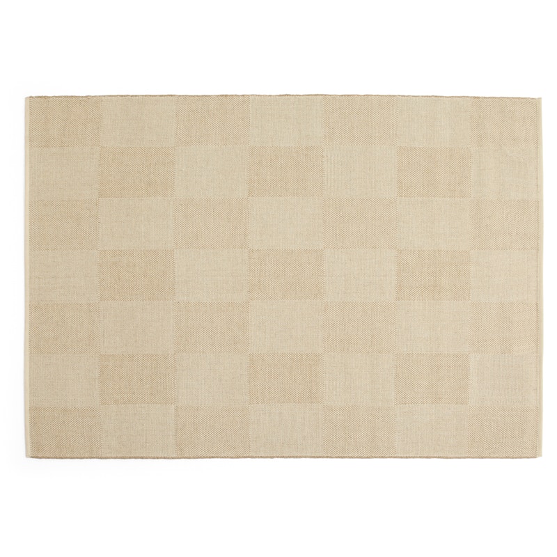 Check Wollteppich 170x240 cm, Sand
