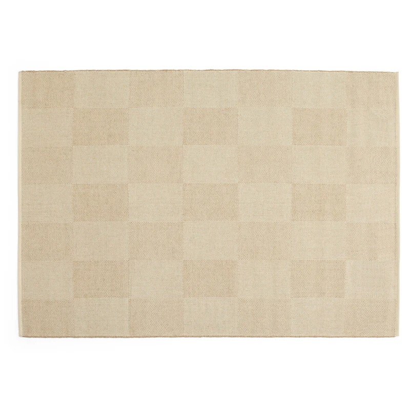 Check Wollteppich 200x300 cm, Sand