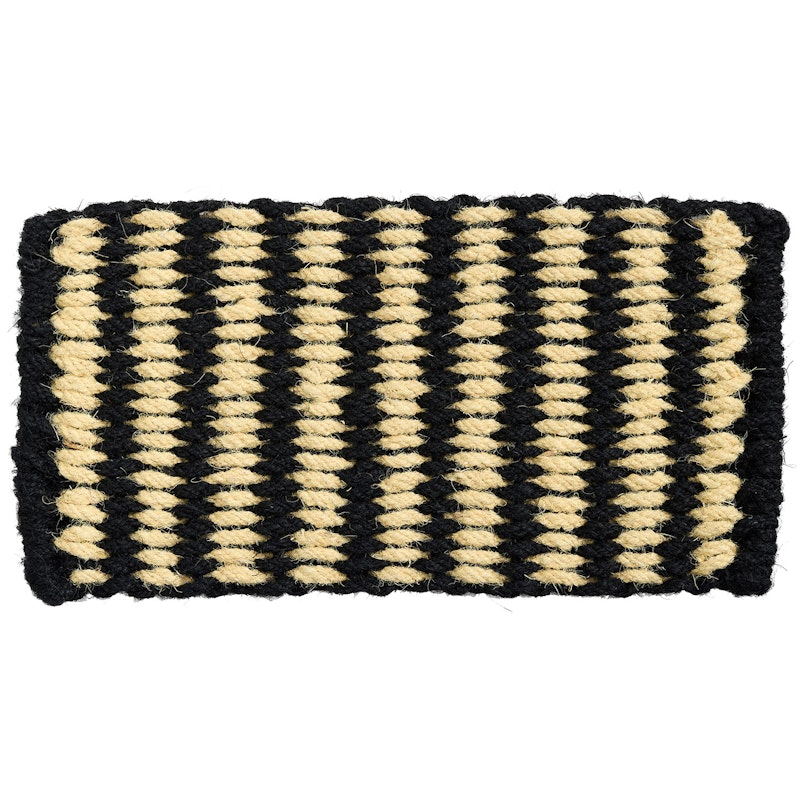 Coco Türmatte 40x80 cm, Schwarz / Weiß