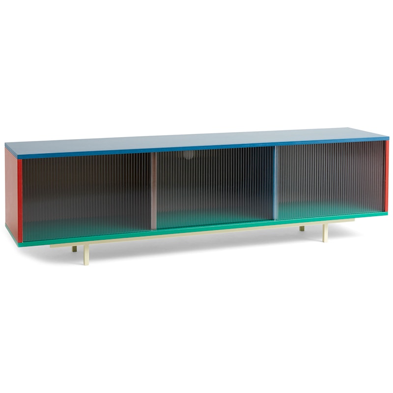 Colour Cabinet Sideboard Glastür, 180 cm / Multi