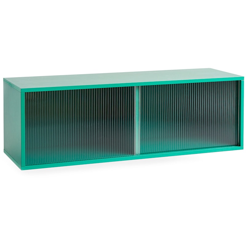 Colour Cabinet Wandregal Glastür, 120 cm / Dark Mint