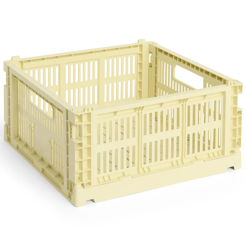 Colour Crate Medium Square Aufbewahrung, Light Yellow