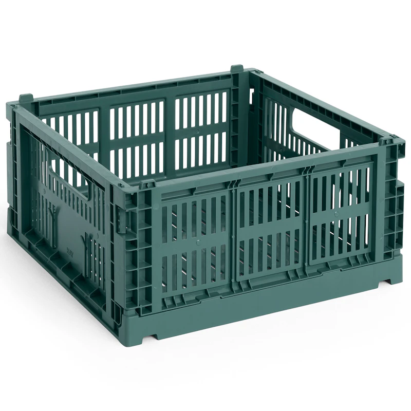 Colour Crate Medium Square Aufbewahrung, Dark Green