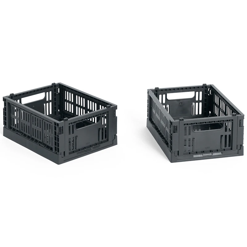 Colour Crate Mini Aufbewahrung 2-er Set, Charcoal