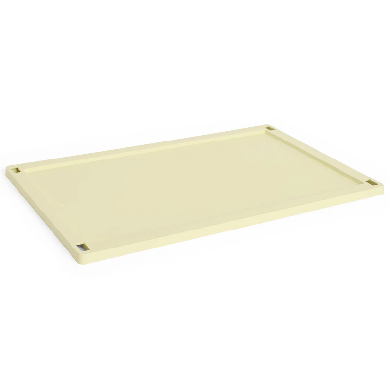 Colour Crate Plastic Large Deckel, Light Yellow