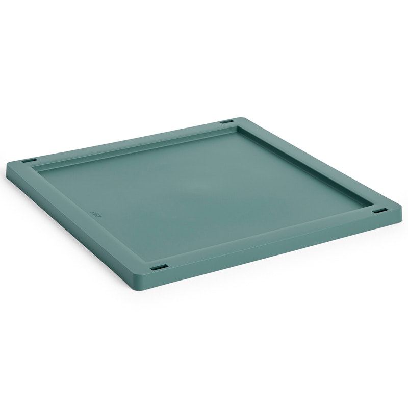Colour Crate Plastic Medium Square / Cube Deckel, Dark Green