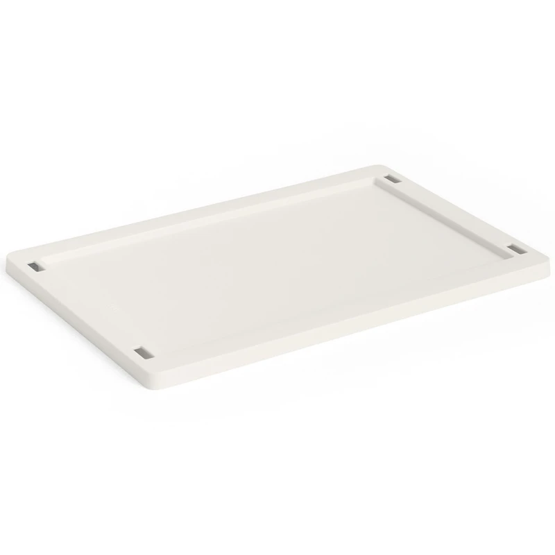 Colour Crate Plastic Small Deckel, Off-white