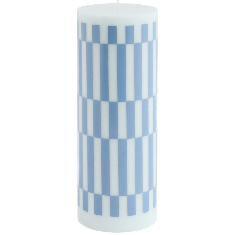 Column Stumpenkerze L, Hellblau / Dusty Blue