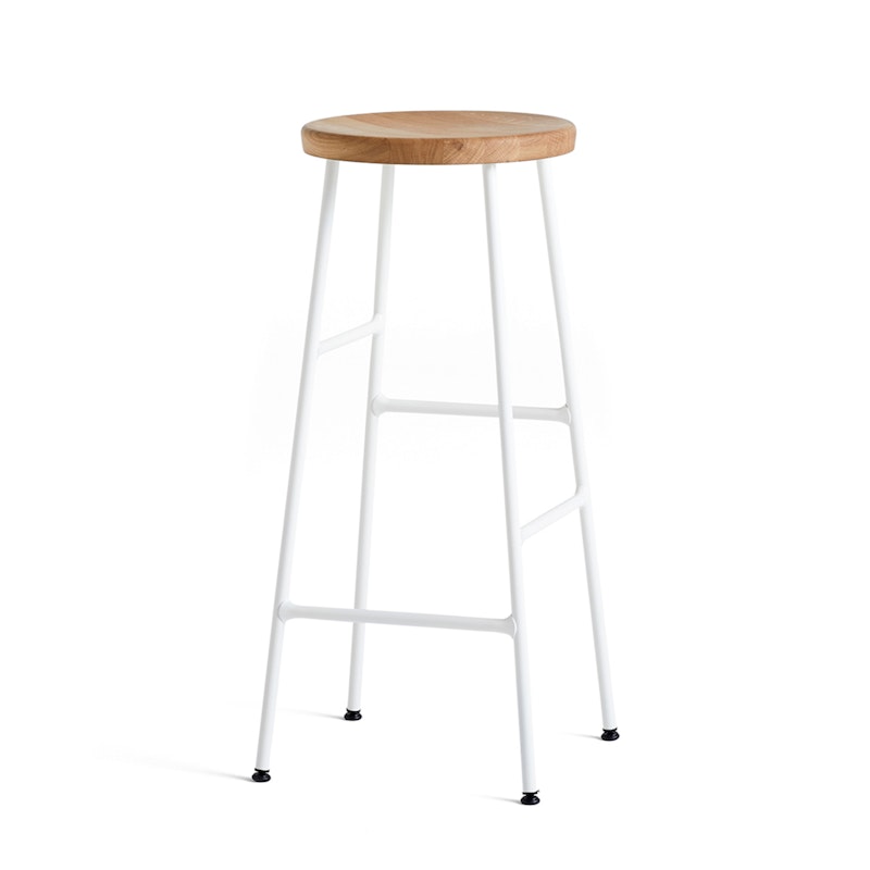 Cornet Barstol High, Oiled Oak/Cream White