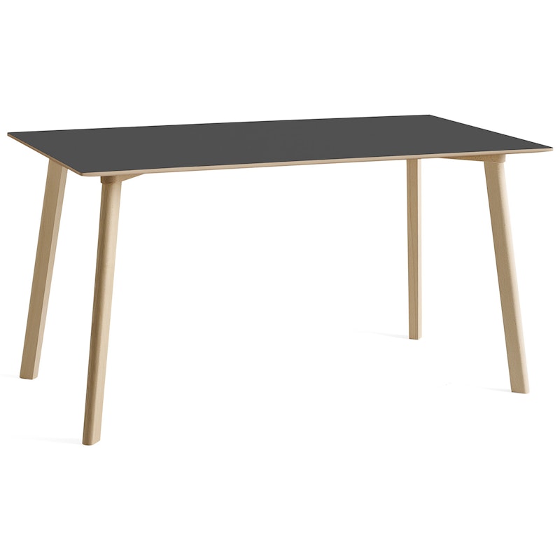 CPH Deux 210 2.0 Tisch 75x140 cm, Stone Grey / Unbehandeltes Buchenholz