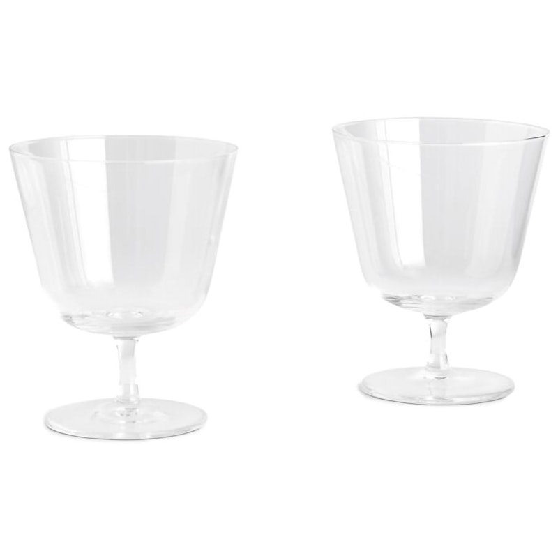 Curve Glas Mit Fuß 2-er Set