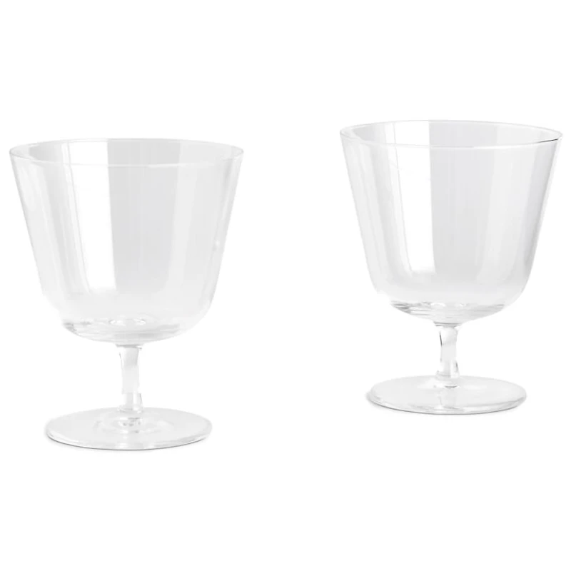 Curve Glas Mit Fuß 2-er Set
