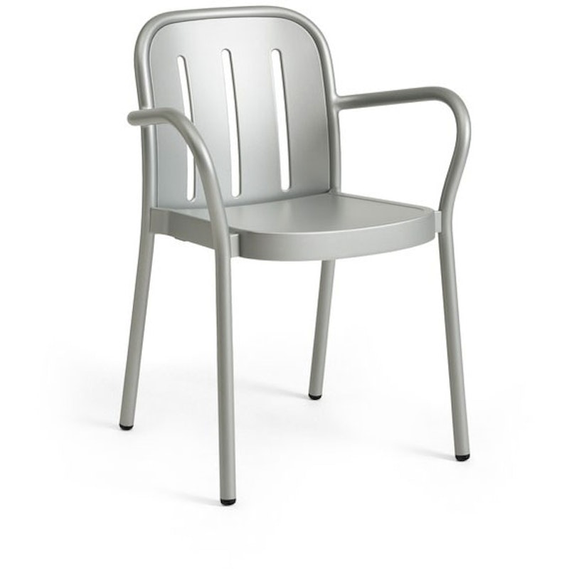 Deville Armchair, Silver grey powder coated aluminium