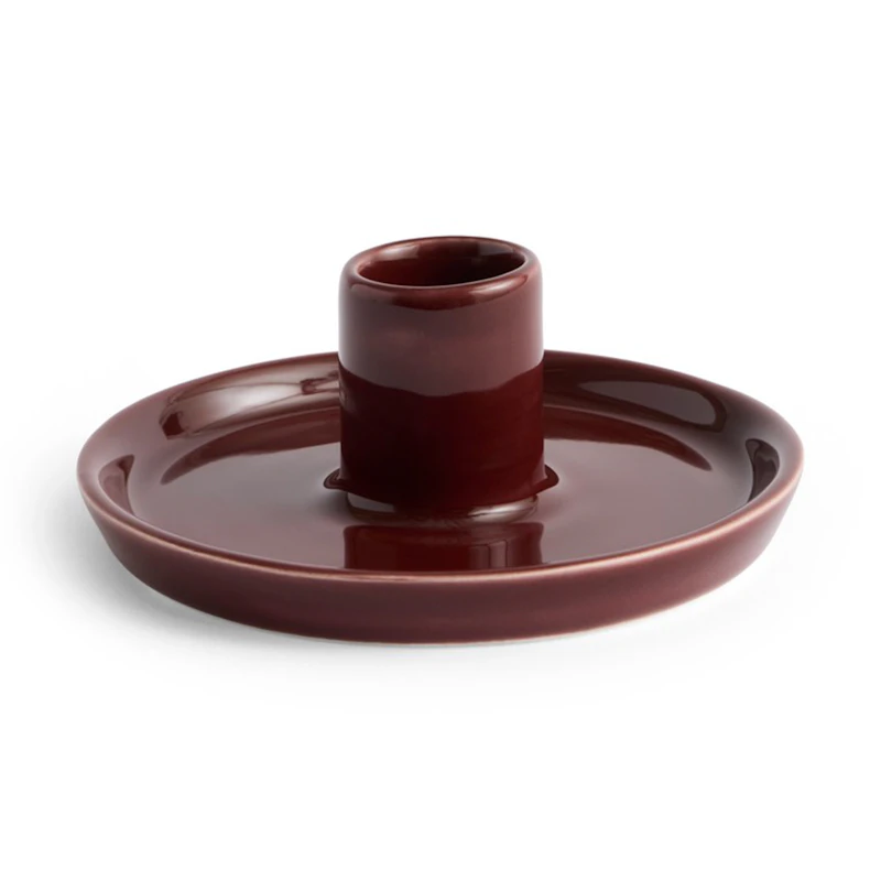 Disc Kerzenhalter S, Kastanienbraun