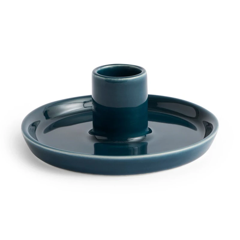 Disc Kerzenhalter S, Dark Teal