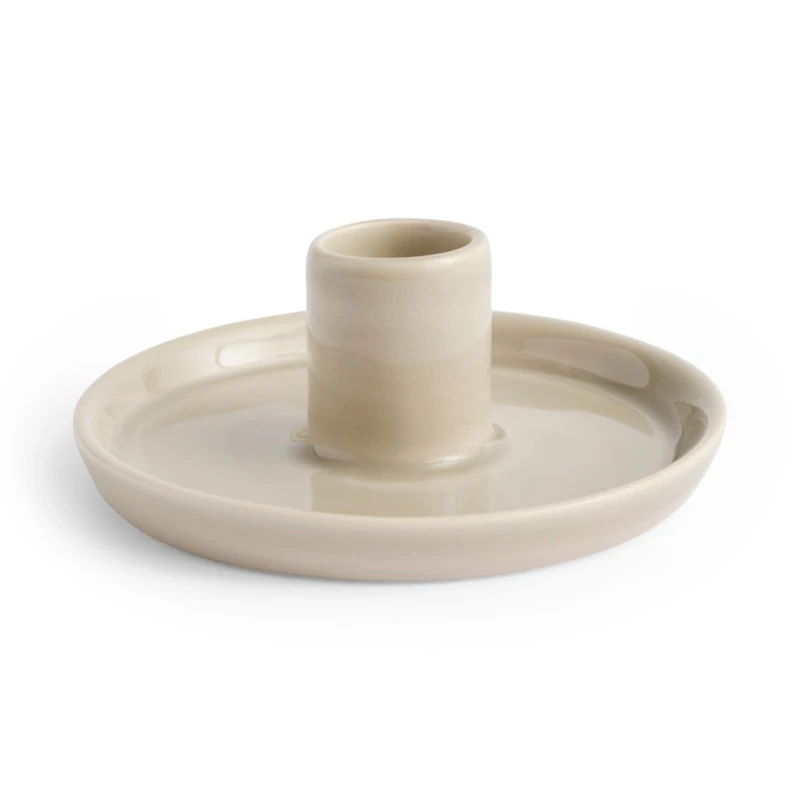 Disc Kerzenhalter S, Warmes Grau