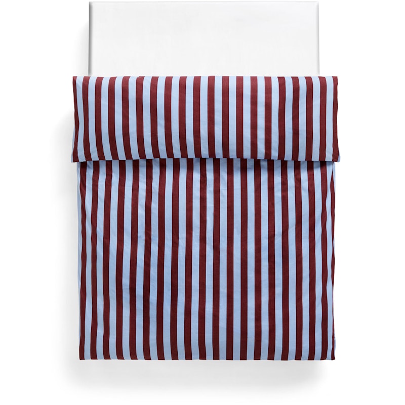 Été Bettdeckenbezug Einzeln, 140x200 cm, Bordeaux/Sky Blue