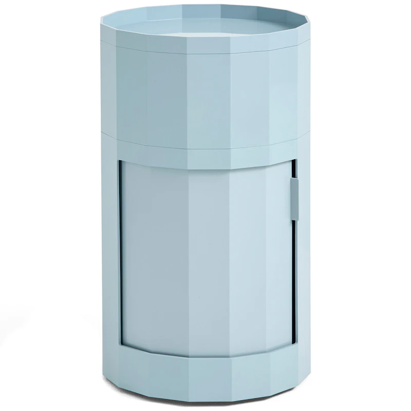 Facet Schränkchen Hoch mit Füßen / Rollen, Misty Blue