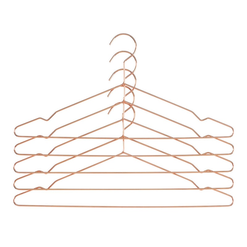 Hang Kleiderbügel 5-er Set, Kupfer
