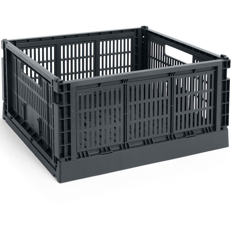 Colour Crate Large Square Aufbewahrung, Charcoal