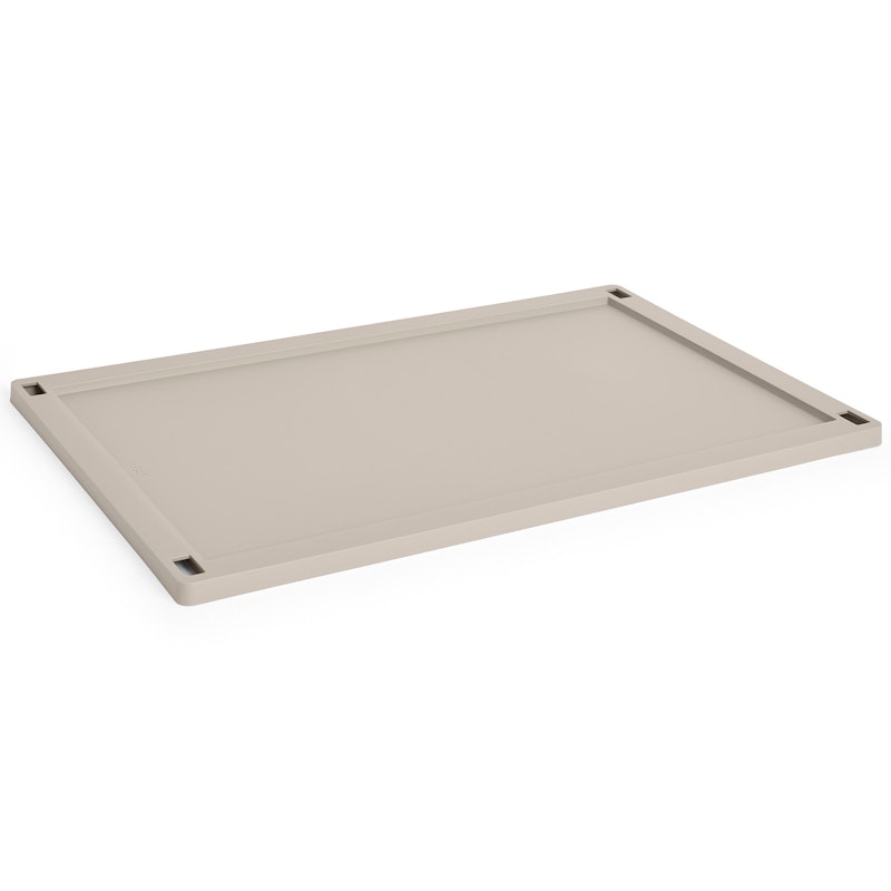 Colour Crate Plastic Large Deckel, Warm Grey