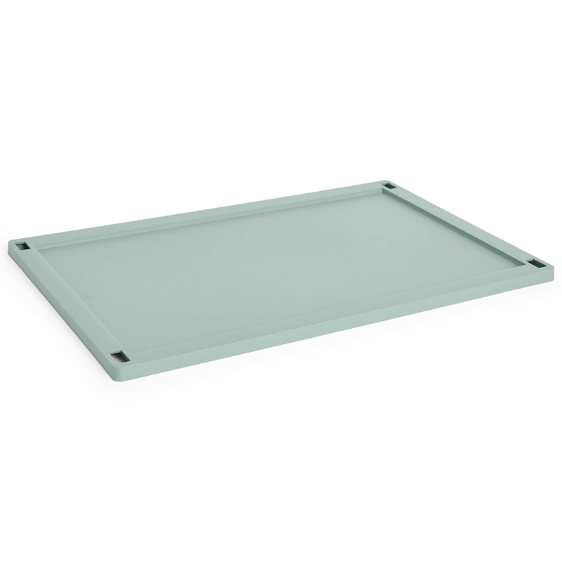 Colour Crate Plastic Large Deckel, Sage Green