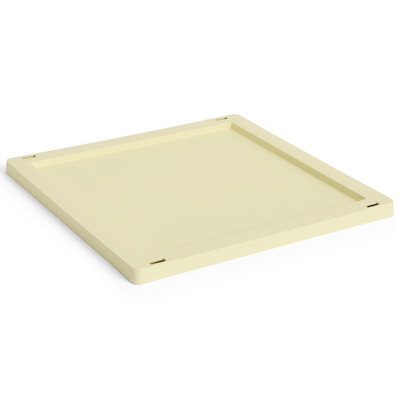 Colour Crate Plastic Medium Square / Cube Deckel, Light Yellow