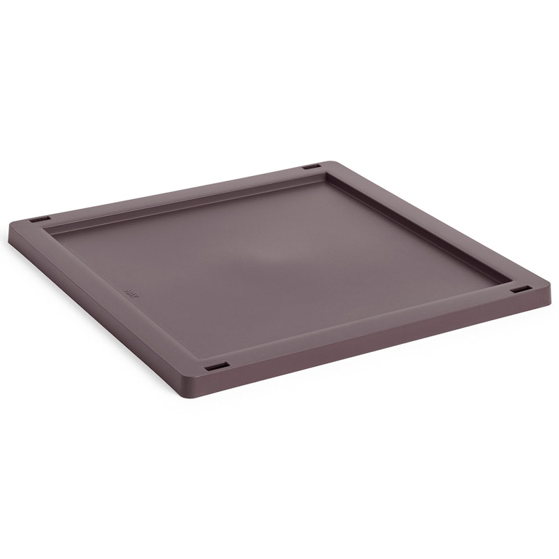 Colour Crate Plastic Medium Square / Cube Deckel, Bordeaux