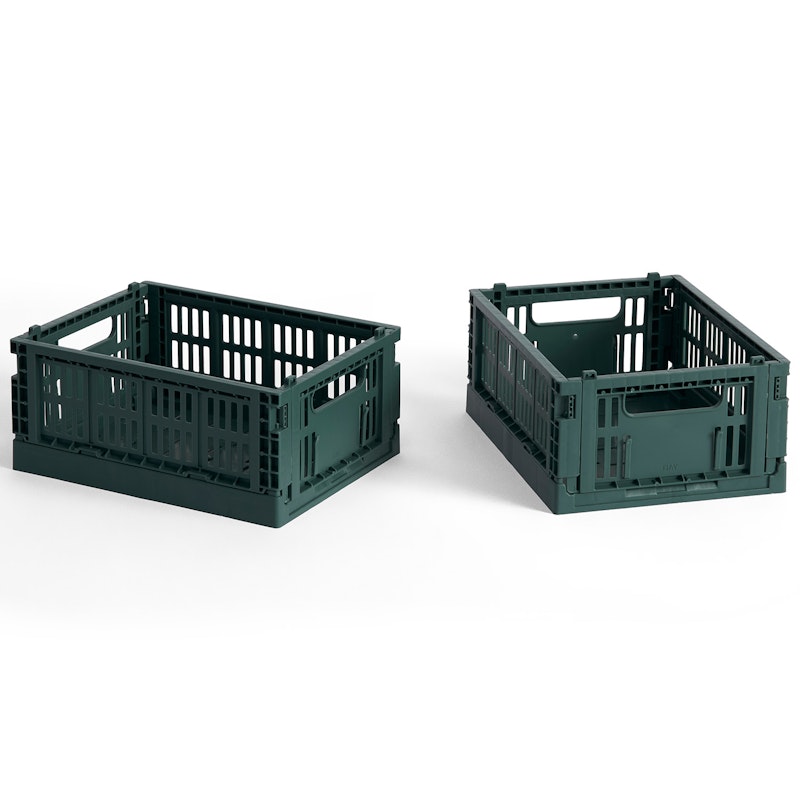 Colour Crate Mini Aufbewahrung 2-er Set, Dark Green