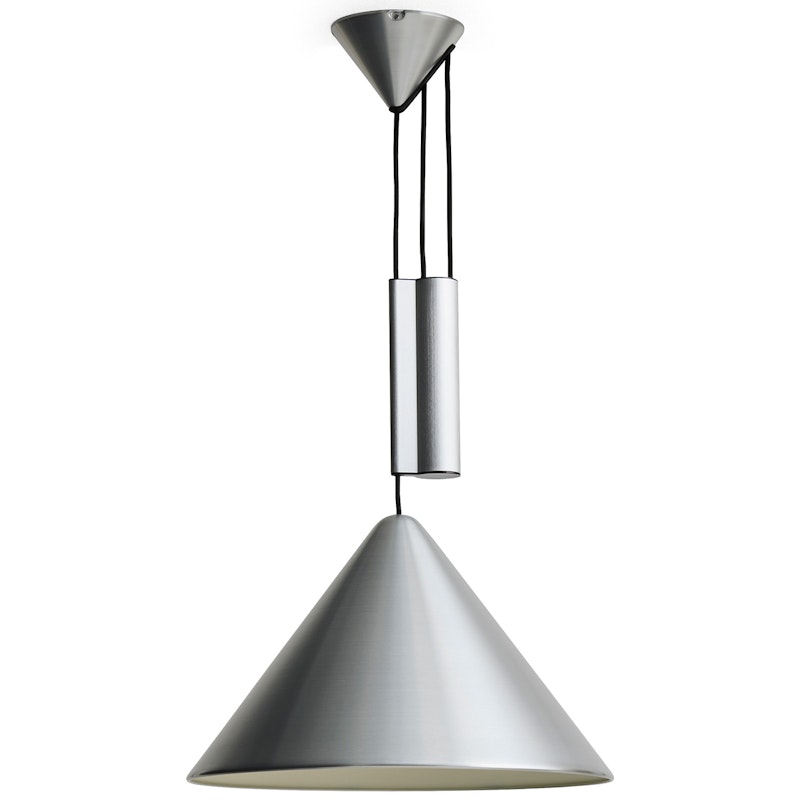 Compass Hängelampe Verstellbar 43 cm, Gebürstet Aluminiumfarben