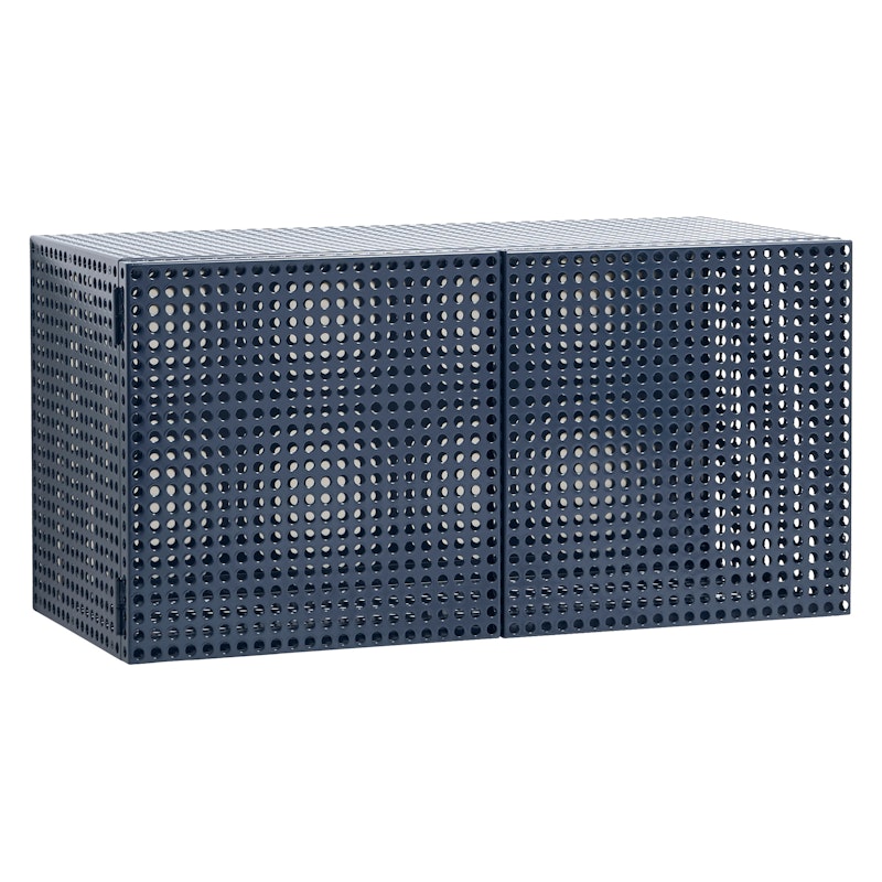 Perforated Wandschrank, Steel Blue