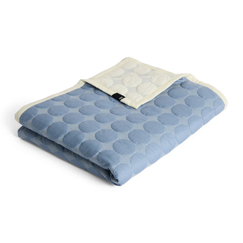 Mega Dot Tagesdecke 235x245 cm, Dusty Blue