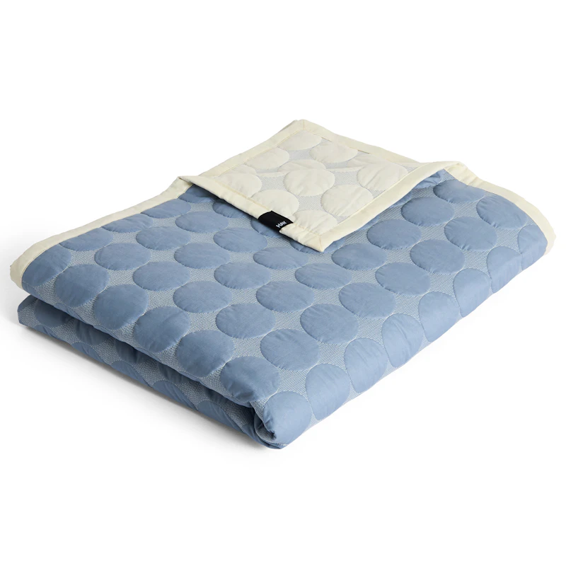 Mega Dot Tagesdecke 260x260 cm, Dusty Blue