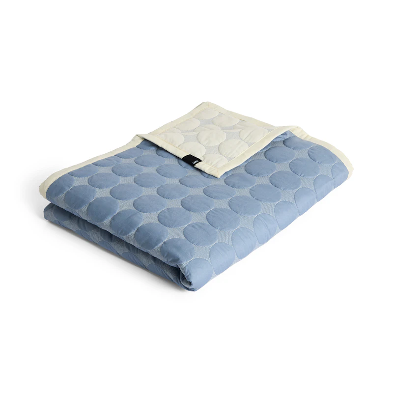 Mega Dot Tagesdecke 195x245 cm, Dusty Blue