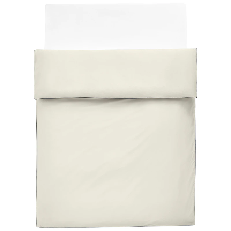 Outline Bettdeckenbezug Doppelt 220x220 cm, Ivory