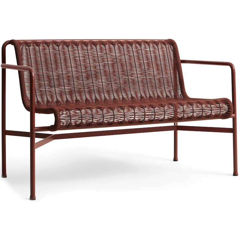 Palissade Cord Esszimmerbank Mit Armlehnen, Iron Red