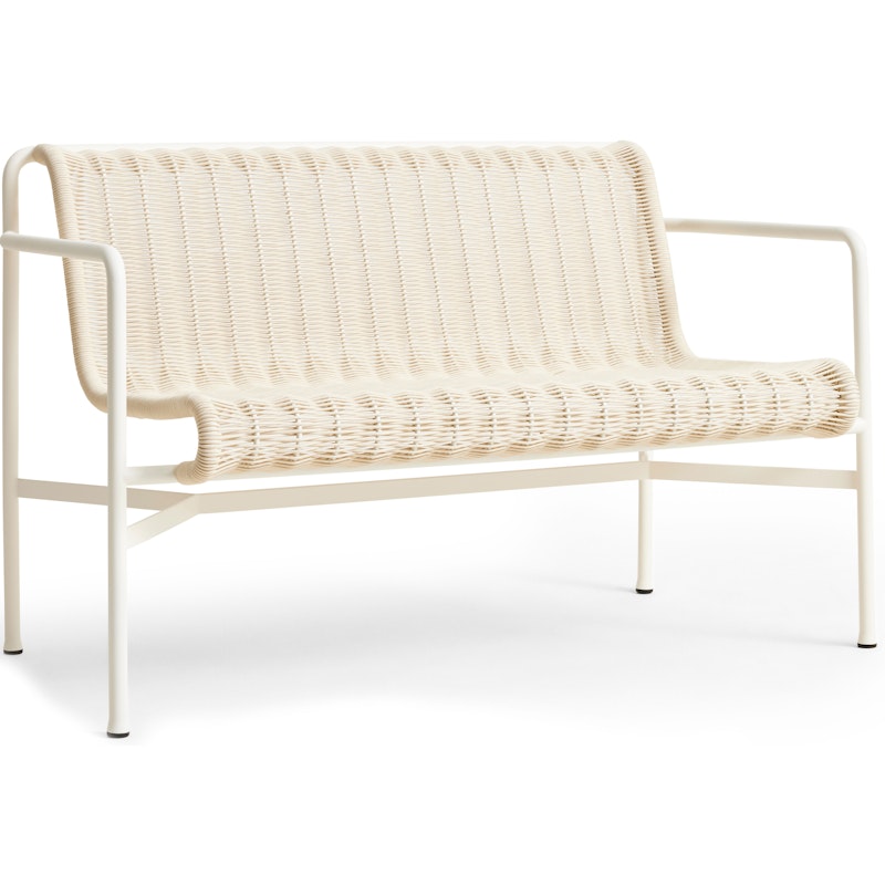 Palissade Cord Esszimmerbank Mit Armlehnen, Cream White