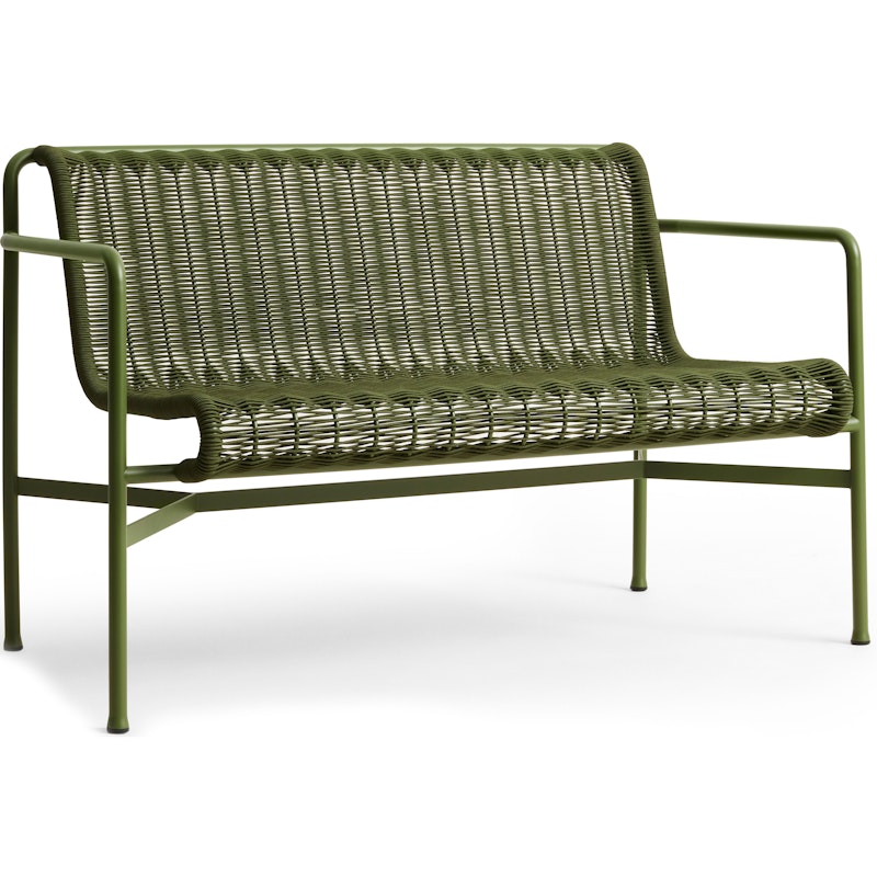 Palissade Cord Esszimmerbank Mit Armlehnen, Olive