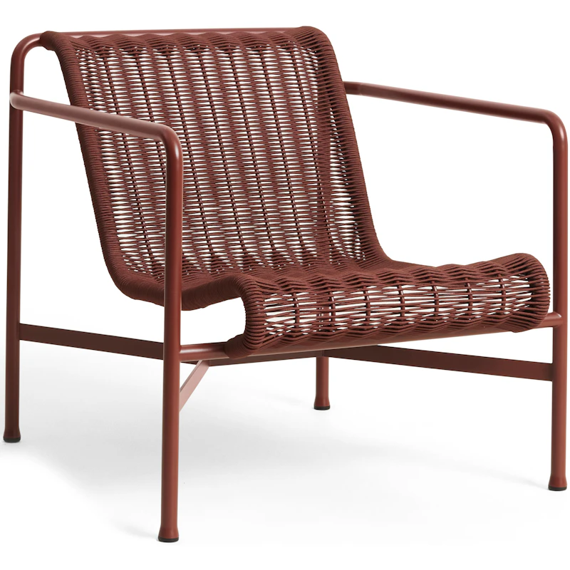 Palissade Cord Loungesessel Niedrig, Iron Red