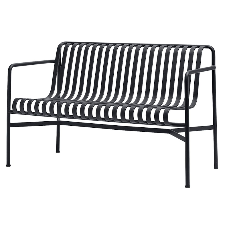 Palissade Dining Bench Armrest- Iron Red Bank