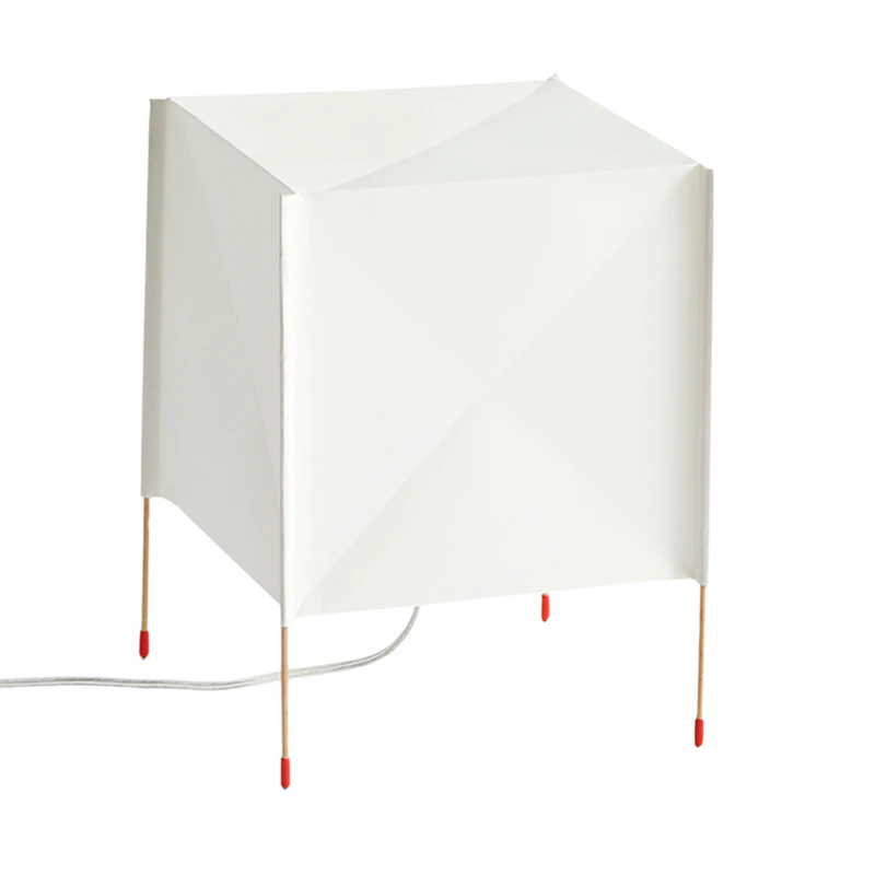 Paper Cube Table Lamp Tischlampe Weiß