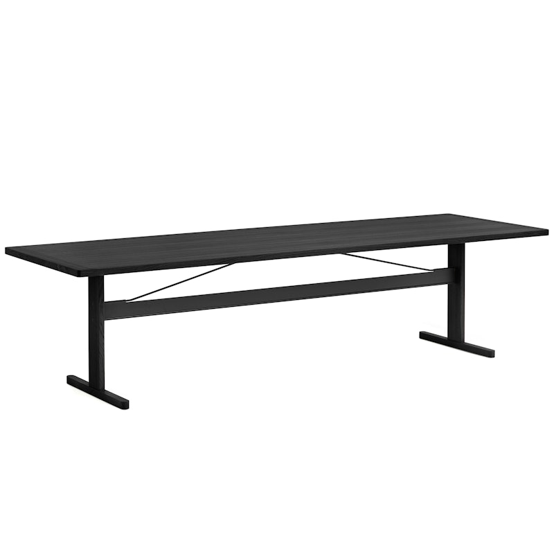 Passerelle Tisch 95x300 cm, In Schwarz Lackierter Eiche / Schwarz